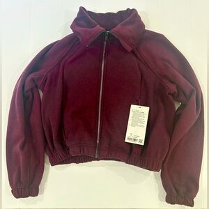 Lululemon Women's wine red Plush Times Jacket size 8